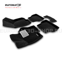 Текстильные 3D коврики Euromat3D Lux в салон для Volkswagen Jetta (2010-2018) № EM3D-005414