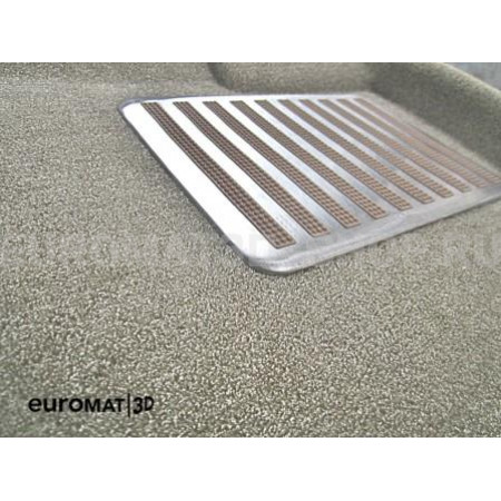 Текстильные 3D коврики Euromat3D Lux в салон для Toyota Corolla (2013-2018) № EM3D-005128T Бежевые